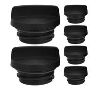 GOOHOCHY Coperture per Ombrelloni in Plastica Nera 6 Pezzi per Cortili e Terrazze, Sostituisci i Tappi o Danneggiati Vestibilità Robusta per Vacanze Estive