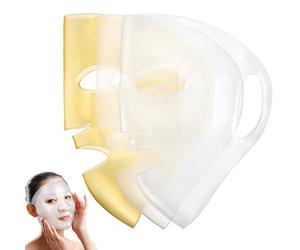 GOOHOCHY Coperture Pezzi Riutilizzabili Silicone e Viso per Maschere la 3 Ganci Prevengono lo Scivolamento Perdita di Essenza Orecchie Spa e Bagno