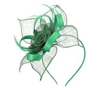 GOOHOCHY Copricapo da Fata Boho Vintage Fascinator per Matrimonio da Donna Cappello in Rete per Tè Mini Accessori per Capelli Copricapo per Sposa Stile Vittoriano