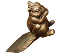 GOOHOCHY Fermaporta a Forma di Scoiattolo in Ghisa Oro, Resistente e Anti-collisione, Bloccaporta Decorativo per Interni, per Proteggere Porte e Pareti