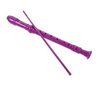 GOOHOCHY Flauto Soprano in Rosa Con Astuccio e Bastoncino Pulizia Strumento Musicale Per Principianti e Adolescenti Flauto Chiaro e Leggero Per Esercitare Coordinazione Manuale