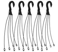 GOOHOCHY Flower Pot Hanger, Flowerpot Hooks, 5 Pezzi, Plastico, Per Giardino e Balcone, Portavasi Sospesi per Planter