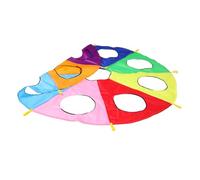 GOOHOCHY Gioco della Talpa con Paracadute Arcobaleno 2,9 m 9 Buche per Asilo attività di Gruppo all’Aperto per Ragazzo Ragazza Sviluppo Sensoriale e Coordinazione Occhio-Mano