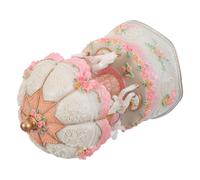 GOOHOCHY Giostra Musicale per Ragazze Giostra Rotante con Luci Statuetta Musicale di Cavallo Vintage Decorazioni Musicali per Il Tavolo delle Vacanze White