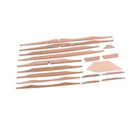 GOOHOCHY Kit Di Legno Di Rinforzo in Abete 17 Pollici Per Chitarra Acustica Accessori Fai Da Te Liutaio Parti Gs307 Marrone Chiaro