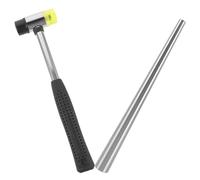 GOOHOCHY Kit Portatile e Martello per Creazione Braccialetti in Metallo, Correttore di Circolarità per Appassionati di DIY Gioielli