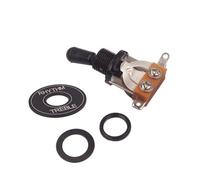 GOOHOCHY Kit Toggle Switch Vie Con Piastra e Rondella Per Chitarra Elettrica Modello Standard Ricambio Nero in Rame e Alluminio Resistente Facile Da Installare Per Appassionati e Musicisti