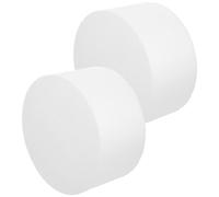 GOOHOCHY Manichini per Torta Rotondi in Polistirolo Bianco 20X10 CM 2 Pezzi, Modelli in Schiuma per Decorazione Fai da Te, Addestramento Cake Design per Cucina e Scuola