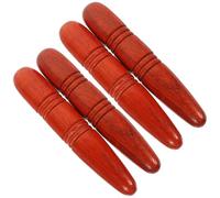 GOOHOCHY Massaggiatore Piedi Legno 4 Pezzi Set Bastoncini per Massaggio Acupressione Lisci e Rotondi Uso Confortevole per Rilassamento Schiena e Mani