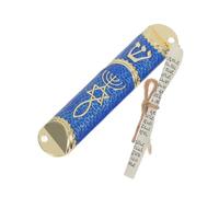 GOOHOCHY Mezuzah in Metallo con Pergamena di Preghiera Ebraica, Targa da Appendere allo Stipite della Porta Esterna, Decorazione Classica per Casa Ebraica, Set da 1 Pezzo