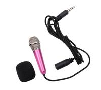 GOOHOCHY Mini Microfono Wireless Portatile Per k Karaoke Microfono Condensatore Maneggevole Per Smartphone e Pc Rosa Suono Dinamico e Leggero Per Registrazioni e Chat Online