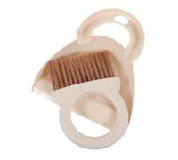 GOOHOCHY Mini Scopetta e Paletta Portatile per Pulizia Scrivania e Tastiera Kit Spazzola per Polvere e Detriti di Animali Materiale Plastico Durevole per Ufficio e Casa
