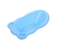 GOOHOCHY Mini Vasca da Bagno per Casa delle Bambole in Plastica Blu Accessorio Bagno in Miniatura per Gioco Ruolo e Intrattenimento Durante Bagnetto
