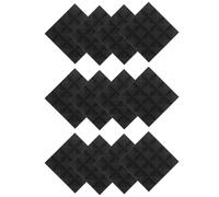 GOOHOCHY Pannelli Fonoassorbenti Autoadesivi Per Pareti Set Da 12 Pezzi Fonoisolanti Per Interni Materiale Acustico Densità Facile Installazione Per Home Studio e Ambienti Domestici