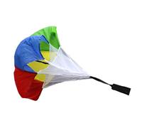 GOOHOCHY Paracadute Resistenza Calcio Colorato per Ombrello Allenamento Potenza con Mesh Antigroviglio Attrezzatura Sportiva per Corsa e Ginnastica