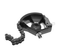 GOOHOCHY Pedale Singolo per Grancassa Doppia Catena Nero, Accessorio per Batteria Elettronica e Acustica, con Regolazione Sensibilità, Ricambio per Pedaliera Grancassa Jazz Rock Pop,