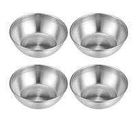 GOOHOCHY Piatto di Spezie in Acciaio Inox Set 4 Pezzi Resistente e Leggero per Aperitivo Moderno e Uso Domestico