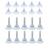 GOOHOCHY Piedini Regolabili per Mobili Ventosa in Pvc 32 Pezzi, Supporti Livellatori Antivibranti Trasparenti per Tavoli e Sedie, Accessori per Arredamento Casa Ufficio