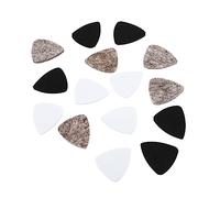 GOOHOCHY Plettri in Feltro Per Chitarra Set Da 15 Pezzi Plettri Per Strumenti Musicali Parti Per Chitarra Nero Bianco E Grigio