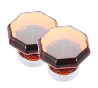 GOOHOCHY Pomello per Cassettiera in Cristallo Artificiale Ottagonale Trasparente 36x27mm, Set da 2 Pezzi, Maniglia per Armadio e Mobile, Adatto per Cassetti, Scarpiere e Guardaroba