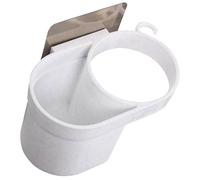 GOOHOCHY Porta Phon da Supporto per Asciugacapelli e Organizer per Spazzole Bianco Design Autoadesivo in Pp per Bagno e Camera da