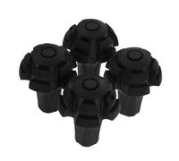 GOOHOCHY Punte Protettive in Gomma per Bastoni da Passeggio, Set 4 Pezzi Resistenti All’usura, Accessori per Trekking e Stampelle, per Escursioni su Terreni Vari e Percorsi Innevati