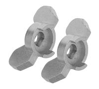 GOOHOCHY radiator valve knob, heating distributor handle in lega di alluminio argento, 2 pezzi, regolazione del riscaldamento, per collettore radiante a pavimento e aggiornamenti