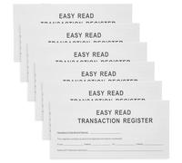 GOOHOCHY Registro Finanziario per Controllo Assegni Carta Bianca, Design Semplificato e Funzione di Archiviazione, per Gestione Personale delle Finanze