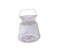 GOOHOCHY Rete Da Pesca Pieghevole 58cm Filo Di Ferro Zincato Maglia 1.5cm Trappola Per Granchi Aragoste Accessori Da Pesca Per Esterni Interni