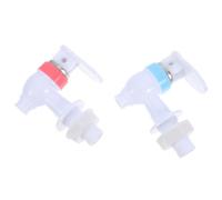 GOOHOCHY Rubinetto Erogatore di Bevande 2 Pezzi in PP con Valvole Integrate Rosse e Blu, Ricambio per Water Cooler e Dispenser Acqua Calda e Fredda