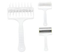 GOOHOCHY Set 1 Pezzo per Pizza Rullo Perforatore in Acciaio Inossidabile e Pp, Superficie Delicata e Liscia, Previene la Formazione di Bolle, la Cottura della Pizza