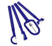 GOOHOCHY Set 4 Pezzi Strumenti Di Allenamento Lingua Per Esercizi e Logopedia in Acciaio e Plastica Portatile Per Bambini Miglioramento Pronuncia e Flessibilità Muscoli