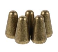 GOOHOCHY Set 5 Pezzi Tappi Leva Interruttore Chitarra Elettrica in Ottone Vintage, Copri-punta per Selettore 3/5 Vie, Accessori per Braccio, Parti di Ricambio per Manutenzione