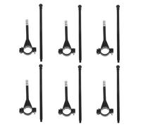 GOOHOCHY Set 6 Aste Portabandiera per Bici Superficie Liscia e Supporto Resistente per Sfilate e pubblicità Outdoor su Manubrio Bicicletta