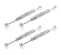 GOOHOCHY Set da 4 Contatori di Punteggio per Calcio Balilla in Hips Argento, Design Elegante a Perline, Facili da Usare e Portatili per Attività Indoor e Outdoor