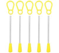 GOOHOCHY Set di 10 Bastoncini di Ferro Triangolari per Principianti Teste di Martello Meccanicamente Stabili, Strumento Musicale di Plastico e Ferro per Percussioni Educative