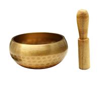 GOOHOCHY Set Di Ciotola Tibetana Per Meditazione E Ciotola Mazzuolo Di Legno Per Tapping Manuale Per Pratica Spirituale E Rilassamento