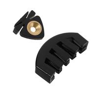 GOOHOCHY Sordina per Violino in Gomma Nera Professionale Set da 2 Pezzi Portatile e Piccola Accessorio per Strumenti a Corda Pratica Silenziosa per Musicisti e Orchestre
