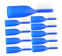 GOOHOCHY Spazzolino da Denti da Dito Piccolo 10 Pezzi, Set Spazzolini per Pulizia Dentale in Plastica Sicuri per Carceri, Ospedali e Viaggi, Design Leggero e Compatto per Igiene Orale