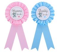 GOOHOCHY Spille Design Unico 2 Pezzi Gender Reveal Party per Poliestere e Colori Chic per Shower e Feste di Rivelazione del Sesso