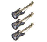 GOOHOCHY Spille smaltate elettriche 3 pezzi in lega con cristalli, spille per cappello e maglione unisex, accessori musicali per concerti e feste con lucentezza stabile