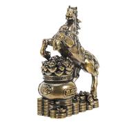 GOOHOCHY Statuetta Cinese in Ottone Raffigurante Un Cavallo: Statua Dello Zodiaco Dell'anno Del Cavallo 2026, Feng Shui, Ornamento Per La Ricchezza E La Prosperità, Per La Decorazione