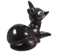 GOOHOCHY Statuetta di Volpe in Resina Decorativa Cambiacolore, Ornamento da Tavolo per Interni, Figurina Animaletto da Tè per Arredamento Casa e Scrivania