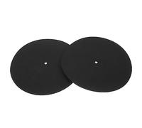 GOOHOCHY Tappetino Protettivo Per Dischi in Vinile 2 Pezzi, Pad Antistatico Per Piatti, Cuscinetto Protettivo Per Dischi, Adatto Per Conservazione e Utilizzo Su Dispositivi a Manovella