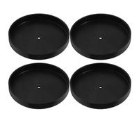 GOOHOCHY Tappo di Tenuta per Distributore di Birra 4 Pezzi in Plastica Nera, Rotondo, Conserva Freschezza e Igienico, Accessorio di Ricambio per Homebrew e Bar