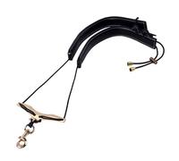 GOOHOCHY Tracolla in Vera Pelle Per Sassofono Cinghia Regolabile in Cuoio Bovino Imbracatura Leggera e Traspirante Con Gancio Scatto Per Comodo Supporto e Facilità d Uso Durante Le Esibizio