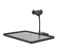 GOOHOCHY Vassoio Per Scheda Audio Supporto Per Telefono in Abs Superficie Nera Liscia Robusto E Durevole Facile Da Installare Ripiano Di Archiviazione