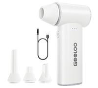 GOOLOO F3 Soffiatore a Batteria, 150,000 Giri/Min, 52 M/S, 3 Marce, Compressed Air Duster Regolabile con Ricarica Rapida Soffiatore Polvere per PC, Auto, Esterno, Divano