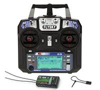 GoolRC, ricevitore e trasmettitore ad alta precisioneR6-B, Flysky FS-T6, da 2,4 GHz, a 6 canali, e 2 modalità, per radiocomando di multirotor, quadricotteri, elicotteri, aeroplani e macchine Glider