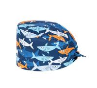 GOOMICK 1 Pezzi Cuffia Sala operatoria,Cuffia Dentista,Cuffiette mediche,Cuffiette chirurgiche,Cuffiette chirurgia,Cappello da Lavoro Unisex Cappello da Lavoro con Stampa Balena in Cotone